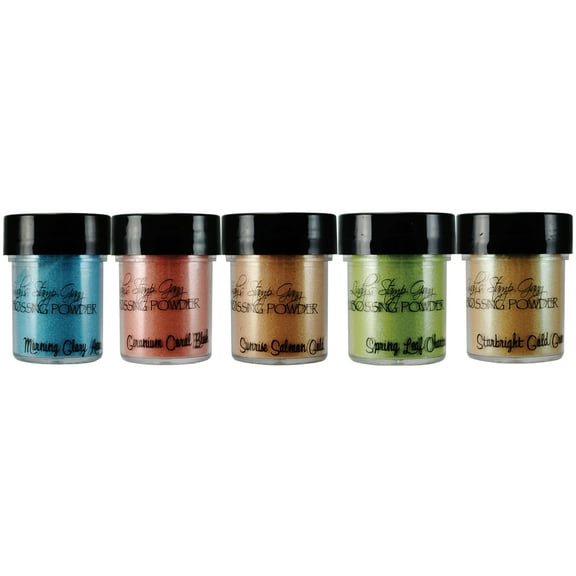 Lindy's Stamp Gang 2-Tone Embossing Powders .5oz 5/Pkg-Mermaid Seashells