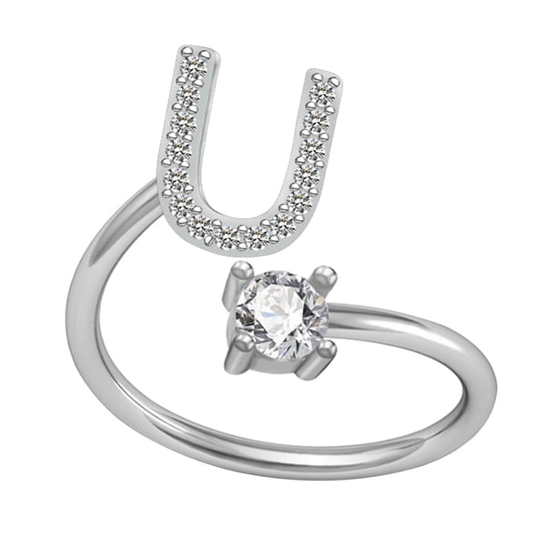 Xihbxyly Collar con El Alfabeto de Moda, Elegante Colgante de Letras de Cobre con Incrustaciones de Diamantes de Imitación, Accesorio Ajustable, Regalo de Boda, Ideal para Mamás, Novias y Amigas.