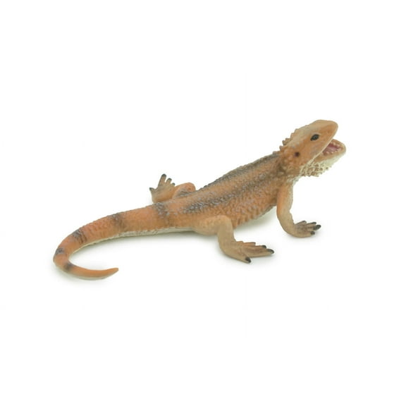 Lizard, Bearded Dragon, Pogona, Reptile, Museum Quality, Hand Painted, Rubber, Educational, Realistic, Lifelike, Toy, Kids, Gift, 5" CH686 BB172