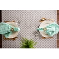 thumbnail image 4 of Contemporary Home Living Slipped Quatrefoil Rectangular Cotton Tablecloth - 104" - Stone Gray and, 4 of 5