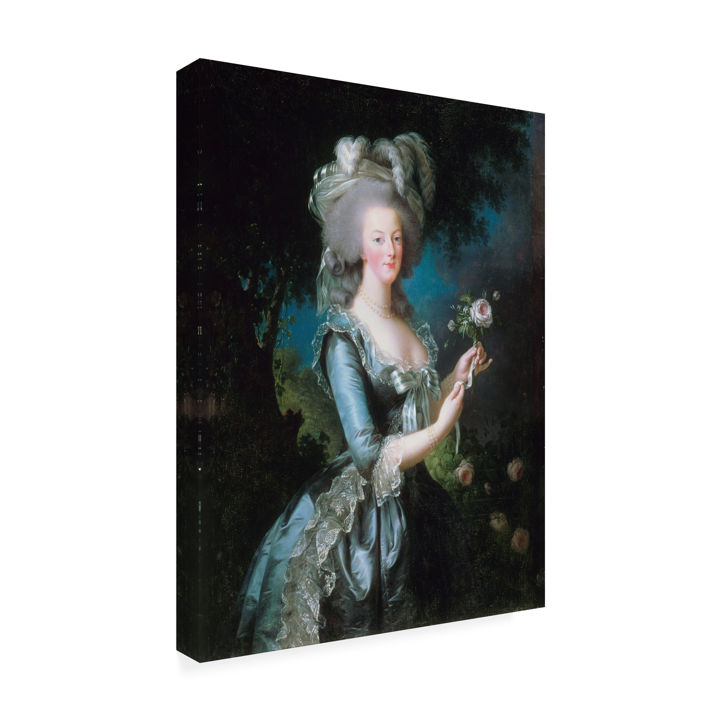 Louise Elisabeth Vigee-Lebrun 'Antoinette With The Rose' Canvas Art