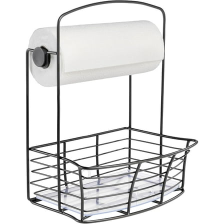 Polder Countertop Storage Bin with Paper Towel Holder