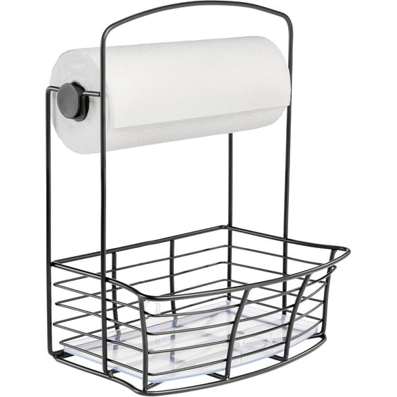 Polder Countertop Storage Bin with Paper Towel Holder