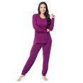thumbnail image 2 of Fruit of The Loom Women's Boyfriend Top & Jogger Pajama Sleep Set, Sizes S-4X, 2 of 10