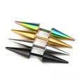 thumbnail image 4 of destyer 1Pc Men Boys Titanium Steel Steel Earrings Spike Stud Earring Punk Rock Piercing Stud Steel Rivets Earring, 4 of 8