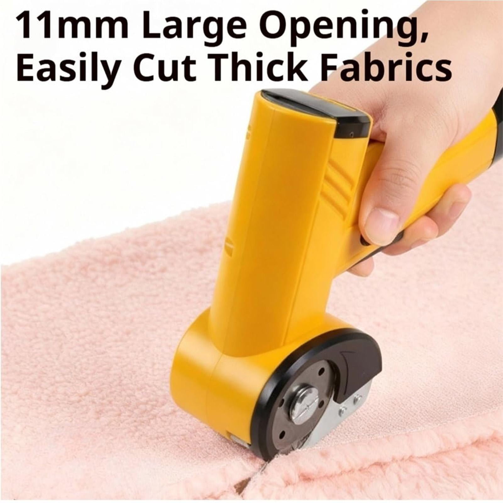 Rechargeable High-Speed Cardboard Cutter, Cordless Electric Scissors for Cardboard, Cordless Box Cutter with 2 Blades, Cloth Bag, USB Type-C, Rotary Cutting, Heavy Duty Power(White)