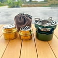 thumbnail image 2 of Alcohol Furnace Camping Furnace Rack Metal Portable Spirit Burner for Backpacking Outdoor Activities Picnic Kitchen Gadget, 2 of 7
