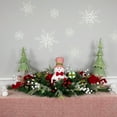 thumbnail image 2 of Northlight Candy Cane Snowman and Ornaments Christmas Swag - 37.5" - Unlit, 2 of 8