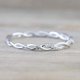 thumbnail image 3 of Anillo torcido de pila de plata Anillo torcido Anillos de diamantes Anillo de moda para mujer brillar Hogar, 3 of 4