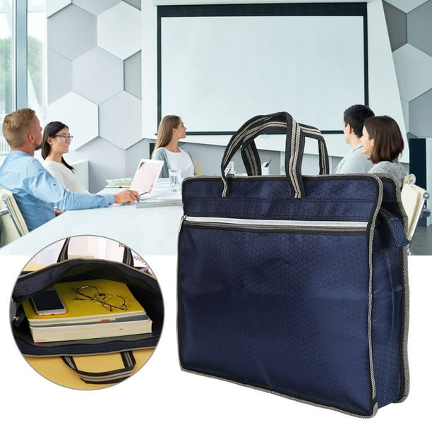 Bolsa Para Archivos de Tela Oxford Resistente Al Agua, Bolsa de Notario Portátil Con ASA, Práctico Organizador de Documentos para Certados, Fotografías y Contratos
