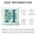 thumbnail image 5 of COMIO Alphabet Decorative Pillow Covers, Custom Monogram Letter with Sunflowers Name Square Cushion Covers Decorative Home Decor for Sofa Couch Chair Car - Personalized Name Throw Pillow Cover White, 5 of 5