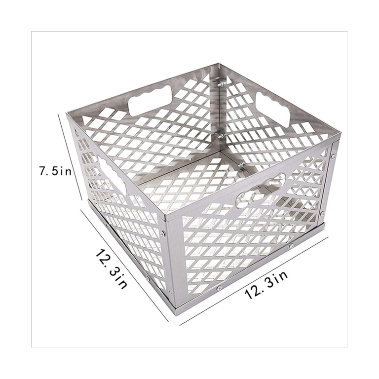 Silver 5279338P04 Stainless Steel Offset Smoker Charcoal
