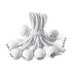 thumbnail image 3 of 20 piezas de cuerdas elásticas para pelotas de ejercicio, repuesto para lonas de lona Blanco, 3 of 9