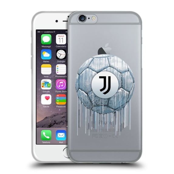 Head Case Designs Officially Licensed Juventus Football Club Drip Art Logo Soft Gel Case Compatible with Apple iPhone 6 / iPhone 6s