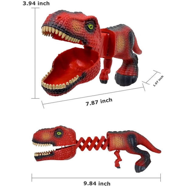 Figuras de animales de dinosaurio novedosas, juego de garras de agarre, garra de agarre, regalo interactivo para padres e hijos