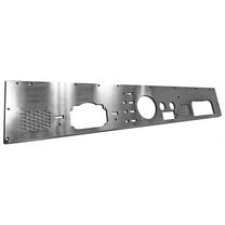 Rugged Ridge by RealTruck Dash Panel for Jeep CJ | Pre-Cut Hoels, Stainless Steel | 11144.12 | Compatible with 1976-1986 Jeep CJ