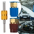 thumbnail image 2 of 2Pc R12 To R134A Air-Condition A/C Filling Valve Fitting Port Adapter Retrofit, 2 of 12