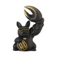 thumbnail image 2 of Figurine de Chien Porte-Bonheur Statue Décorative Objet de Collection Sculpture pour Table Noir, 2 of 8