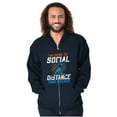 thumbnail image 5 of Going to Social Distance Your Pitches Zip Hoodie Sweatshirt Men Brisco Brands S, 5 of 6