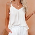 thumbnail image 4 of Fengqque Womens Fashion Lace Satin Tank Tops Ladies Sexy Cami Vest Clubwear, 4 of 5