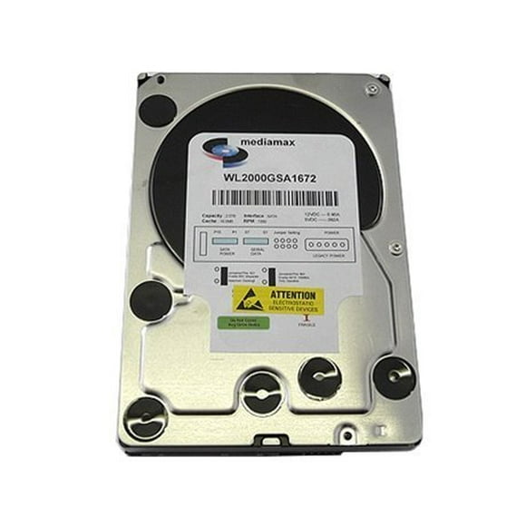 White Label 2 Terabyte (2TB) 16MB Cache 7200RPM SATA2 3.5"" Internal Desktop Hard Drive (For PC Mac CCTV DVR NAS) - w/ 1 Year Warranty