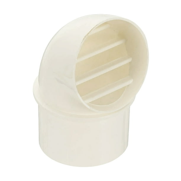 Uxcell 3" Ventiladores de aire redondos de alero, cubierta de ventilación de louver, tapas de ventilación exteriores tipo semiesférico para ventilación de aire de escape del sistema HVAC, Blanco