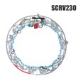 thumbnail image 2 of AOJA 2Pcs Portable Snow Tire Chains, Semi-automatic Tighten Quick Install Tire Chains, Universal Emergency Tire Traction Chains for Passenger Car, Pickup Trucks, SUV, 2 of 6