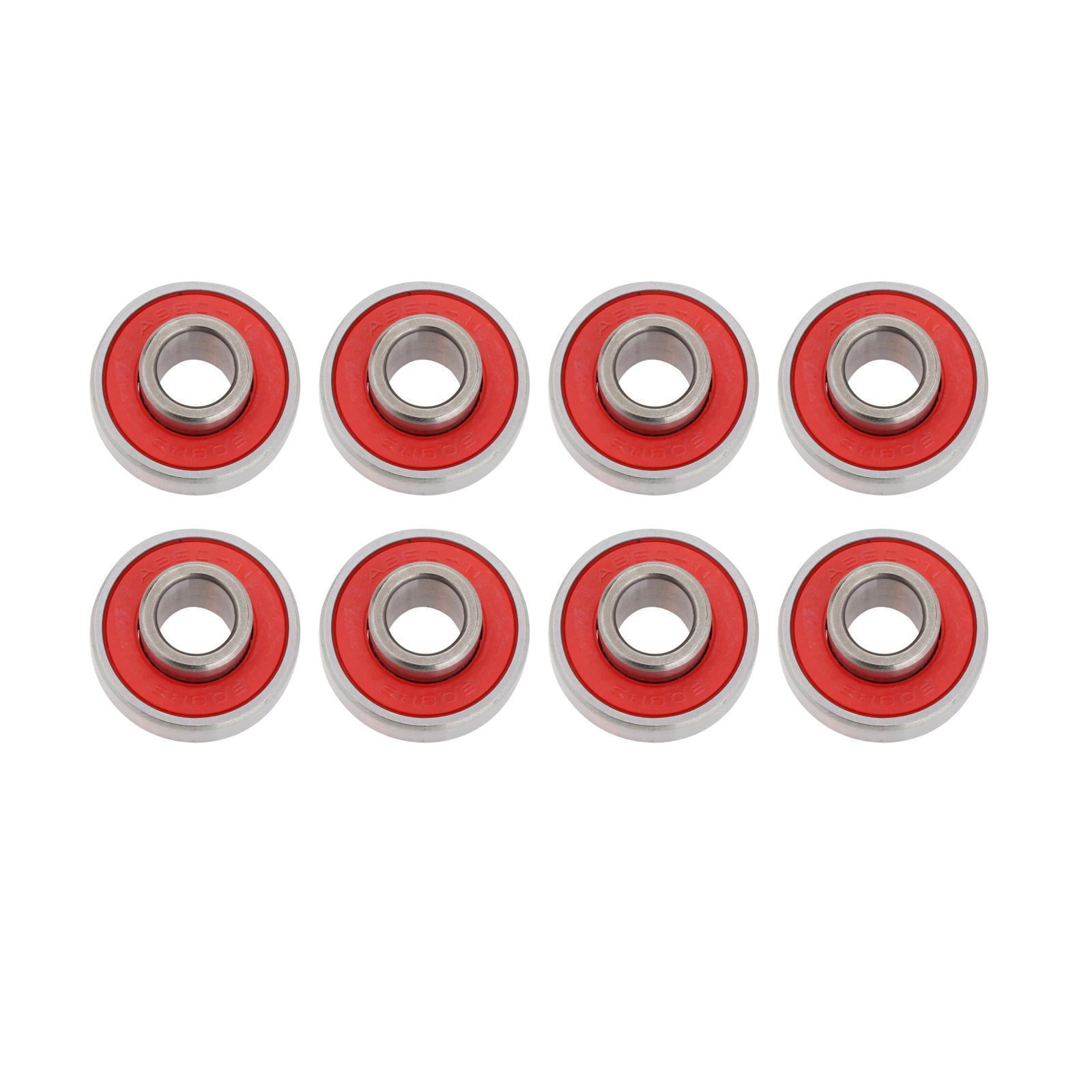 MAGLINER 18055 Sealed Ball Bearing,Steel,Silver/Red 