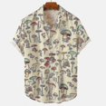 thumbnail image 1 of Camisa hawaiana de verano para hombre, solapa, manga corta, elemento colorido, botón de seta, Tops casuales de tendencia, 1 of 3