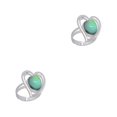 thumbnail image 1 of Anillos de estado de ánimo Qarigey Corazón de diamantes de imitación Color cambiable, 1 of 6
