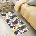 Black Cat Seamless Pattern Bath Mat 39x20 Inch Soft Absorbent Non-Slip ...
