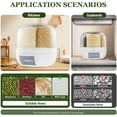 thumbnail image 7 of Dry Food Dispenser, Cereal Container Organized Storage for Cereal, for Size Nut, Candy, Beans, Rice, 2L White, 7 of 7