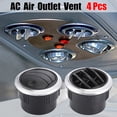 thumbnail image 4 of 4Pcs for AC Air Outlet Vent Louvered Dashboard Electroplate Knob for RV Bus Boat Yacht Caravan 87mm 75mm 70mm, 4 of 8