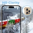 thumbnail image 2 of LAICAIW Camera Lens Protector for iPhone 14 Pro/iPhone 14 Pro Max, Alloy Metal Individual Ring, Anti Scratch HD Tempered Glass Lens Screen Protector Cover Film, Case Friendly, Gold, 2 of 7