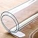 thumbnail image 3 of VALLEY TREE 54 x 96 Inch Clear Table Cover Protector, 1.5mm Thick PVC Plastic Desk Protector, Clear Desk Mat, Waterproof Table Pad for Dining Table or Office Desk, 3 of 4