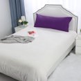 thumbnail image 2 of PiccoCasa Housse de Coussin en Coton Égyptien Taille Corps 1 Pce (Violet Profond, 20 Pouces x 48 Pouces), 2 of 8