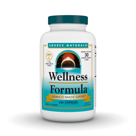 Source Naturals Wellness Formula Bio-Aligned Vitamins & Herbal Defense Advanced Immune Support* - Dietary Supplement & Immunity Booster - 240 Capsules