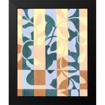 thumbnail image 2 of Popp, Grace 12x14 Black Modern Framed Museum Art Print Titled - Checkered Cutting II, 2 of 5