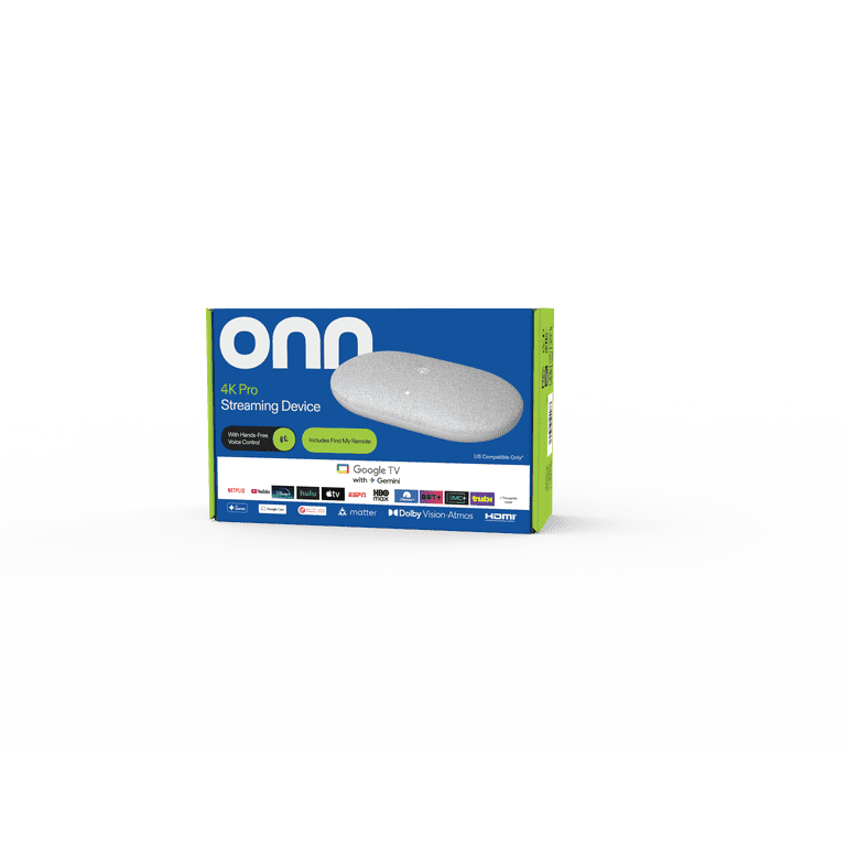 onn 4K Pro Streaming Device, Google TV with Gemini (NEW 2026 Model