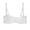 White, variant on MOJOGO Women's Demi Cup Bra Smooth Seamless Underwire Push Up Bra with Adjustable Strap Lightly Side Smoothing Bralette 75B