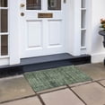 thumbnail image 6 of Addison Rugs Chantille Indoor/Outdoor Transitional Stripes Olive Washable Rectangle Rug, 1'8" x 2'6", 6 of 6