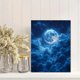 thumbnail image 2 of Qisvanset Framed Canvas Wall Art 12x16 Inch Glowing Full Moon Starry Cloud Nature Wall Art, 2 of 5