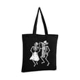 thumbnail image 2 of Awkward Styles Dancing Skeleton Canvas Cotton Bag Skeleton Skull Bag Halloween Gifts Skull Accessories Gothic Gifts for He Dia de Los Muertos Accessories, 2 of 5