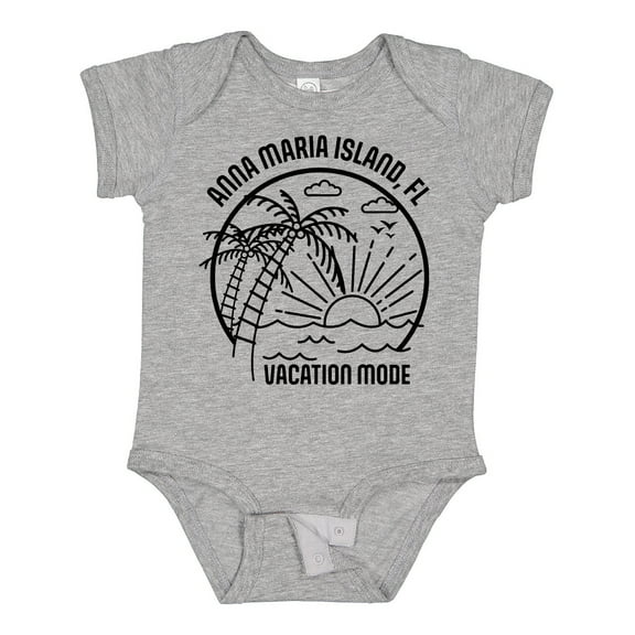 Inktastic Summer Vacation Mode Anna Maria Island Florida Boys or Girls Baby Bodysuit