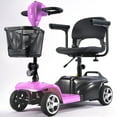 thumbnail image 4 of ​TOXOZERS Mobility Scooter for Seniors and Disabled Individuals Featuring Bright Headlights, USB Port, Basket, and Long-Range Battery in LightPurple, 4 of 12