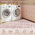 thumbnail image 5 of Pink Rug for Bedroom Girls, 5x7 Washable Rug for Floral Nursery Decor, Cute Soft Low-Pile Non Slip Indoor Floor Carpet for Baby Kids Room Playroom Living Room Dorm, 5 of 8