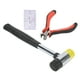 thumbnail image 4 of Juego de herramientas de reparación de guitarra martillo de traste de guitarra de doble cabeza resistente a golpes mango ergonómico regla de acción de cuerda calibre para bajo ANGGREK  Otros, 4 of 8