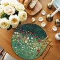 thumbnail image 2 of Round Placemats Spring Pastoral 15 inch Set of 4 Table Mats for Dining Table Red Yellow Flowers Heat Resistant Non-Slip Kitchen & Home Decorative Place Mat Set, 2 of 8