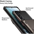 thumbnail image 4 of for Galaxy S21 Case Wallet 4-Card Flip Cover Credit Card Holder Slot Back Pocket Dual Layer Protective Hybrid Hard Shell Bumper Armor Case for Samsung S21 6.2 Gun Metal, 4 of 7