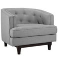 thumbnail image 3 of Pemberly Row Modern Fabric Accent Arm Chair in Gray (Set of 2), 3 of 5